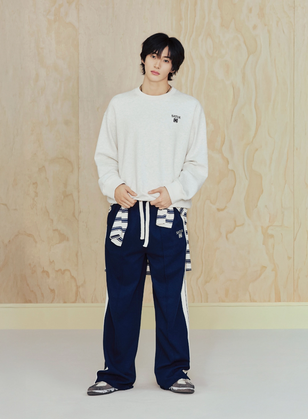 세터 [RIIZE\'s Pick] Lawton Lining Track Pants - Navy 상품 이미지 2
