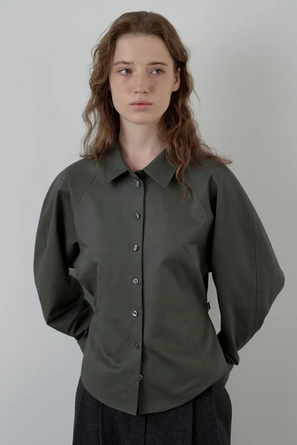 doen raglan sleeve shirts_ash khaki