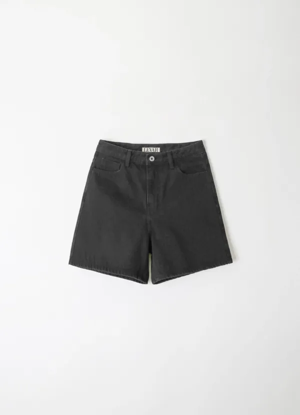 Classic Staple Denim Shorts - Black
