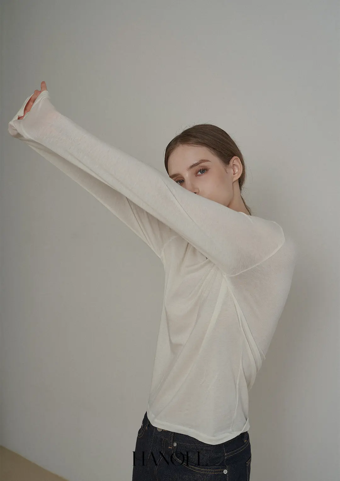 한올 Cozy Tee (Ivory) 상품 이미지 2