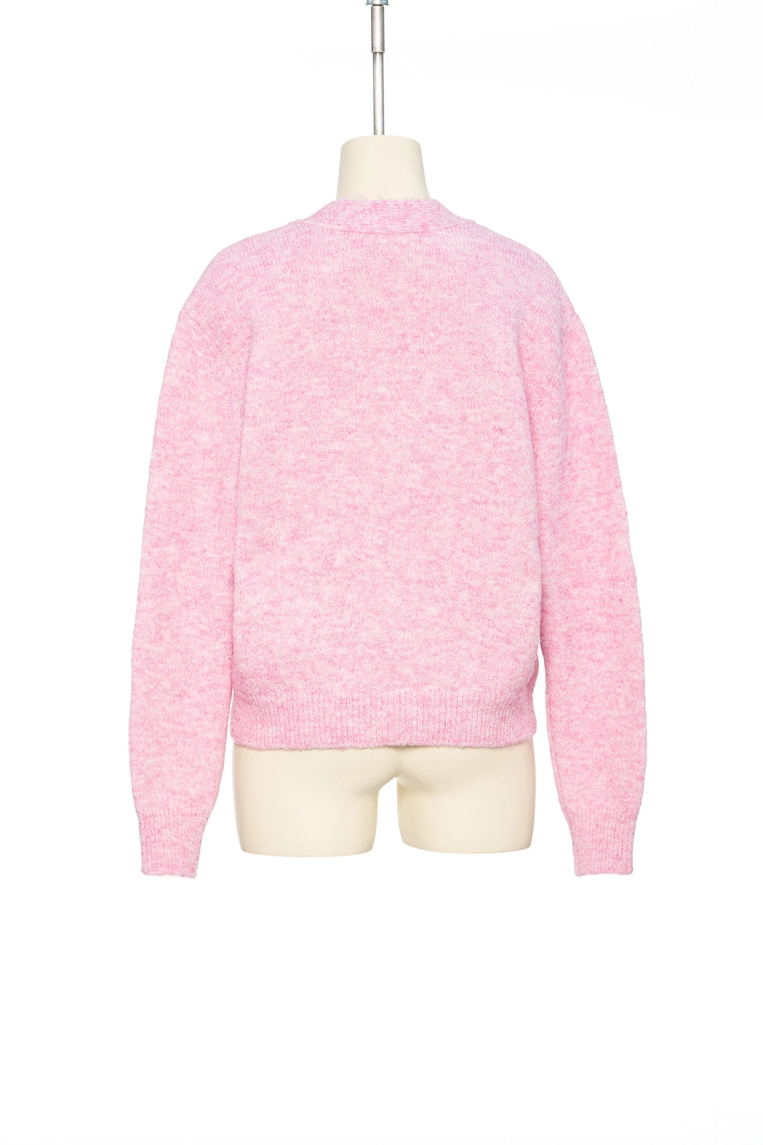 푸쉬버튼 FW25 UNDERLINE PINK V-NECK CARDIGAN 상품 이미지 3