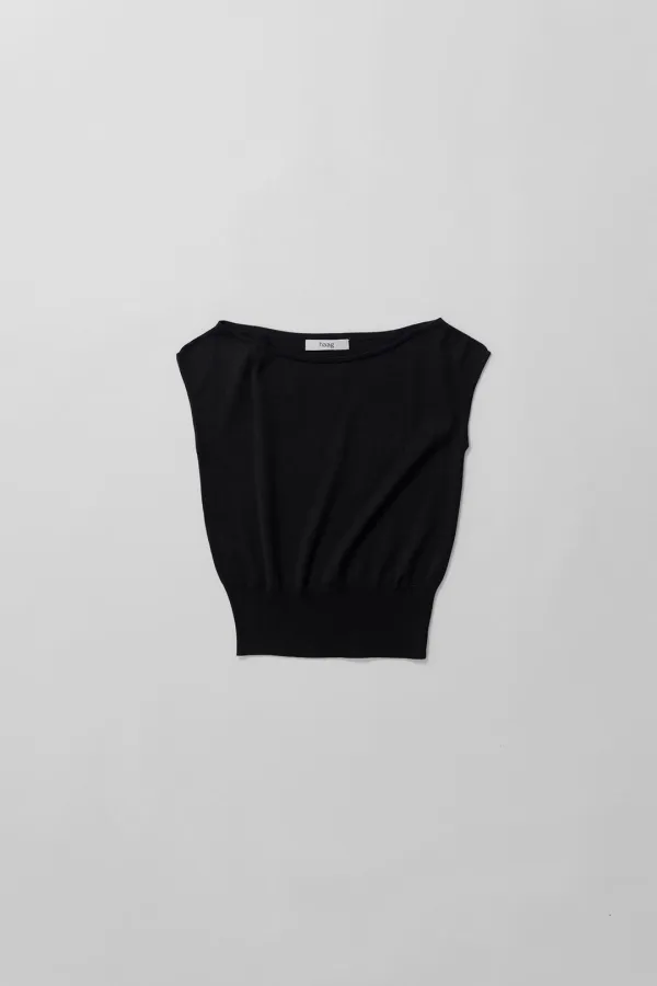 a drape knit (black)
