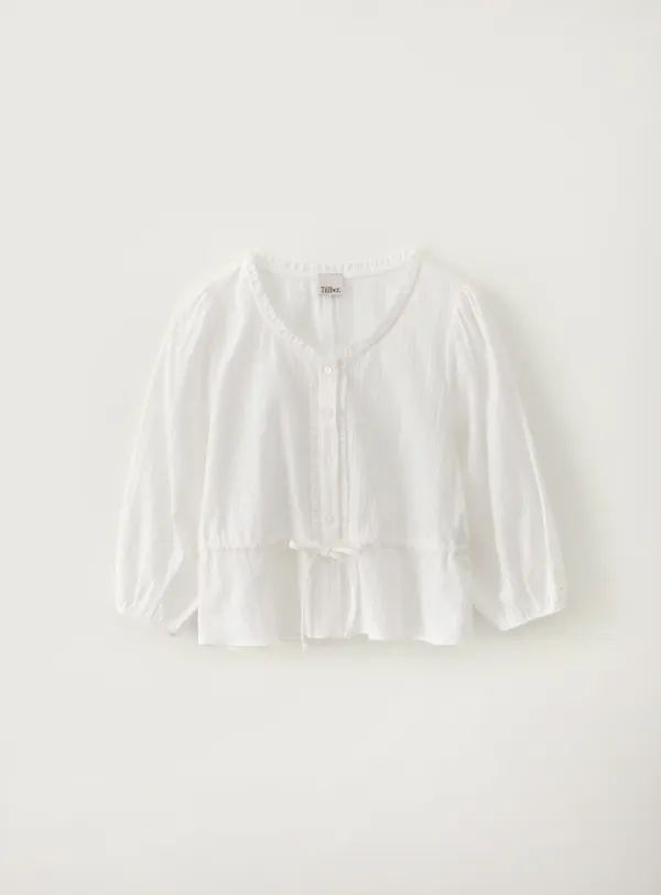 데이지 스트링 블라우스_Ivory