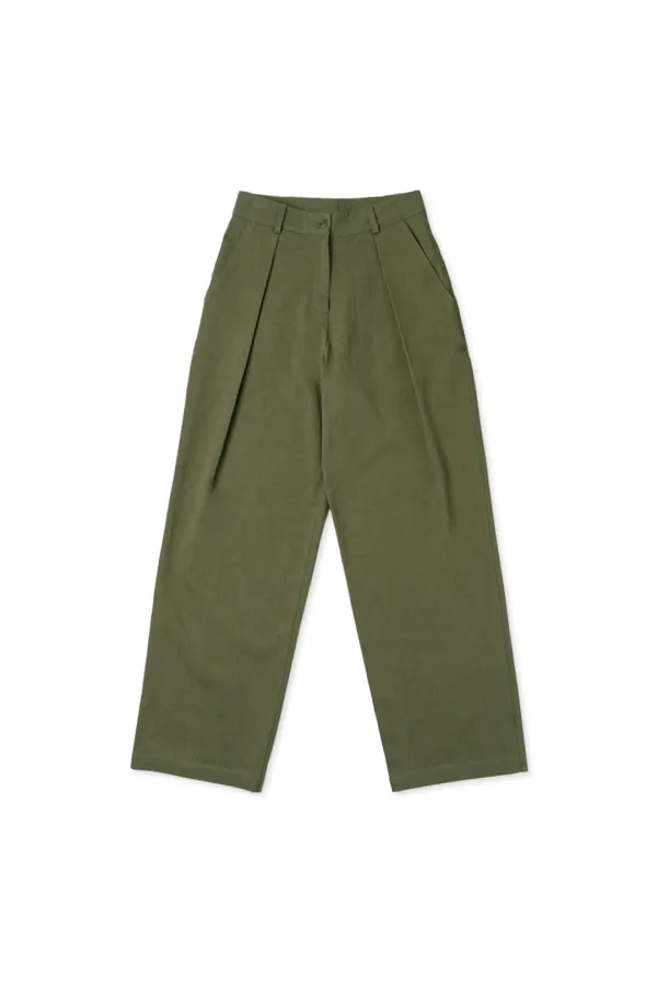 Cotton chino pants_khaki