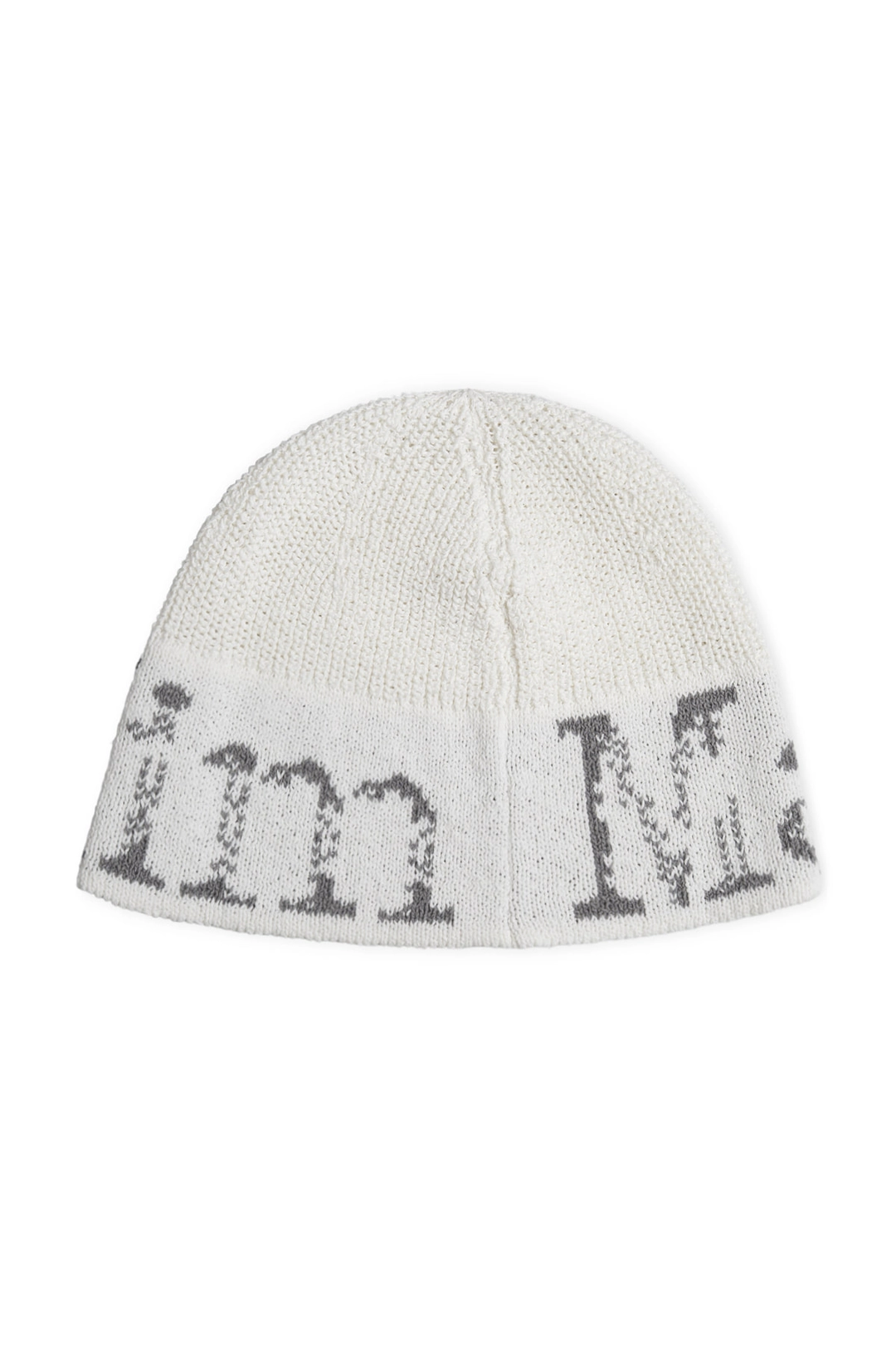 마뗑킴 CRACKED LOGO LIGHT BUCKET BEANIE IN IVORY 상품 이미지 2