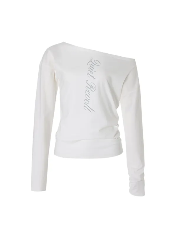 LETTERING OFF SHOULDER TOP_WHITE