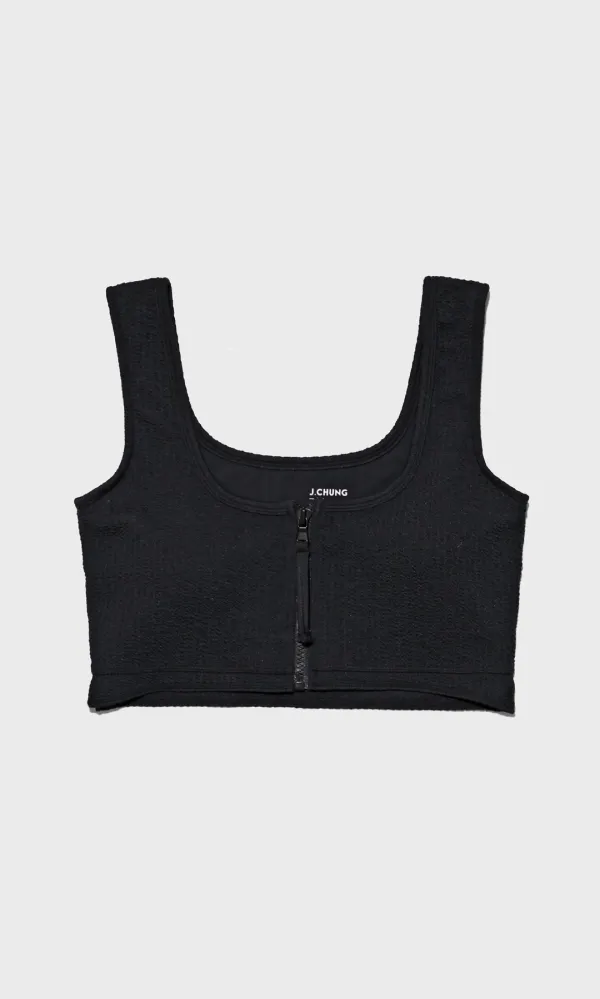 Forget-Me-Not Bikini Top_Black Onyx