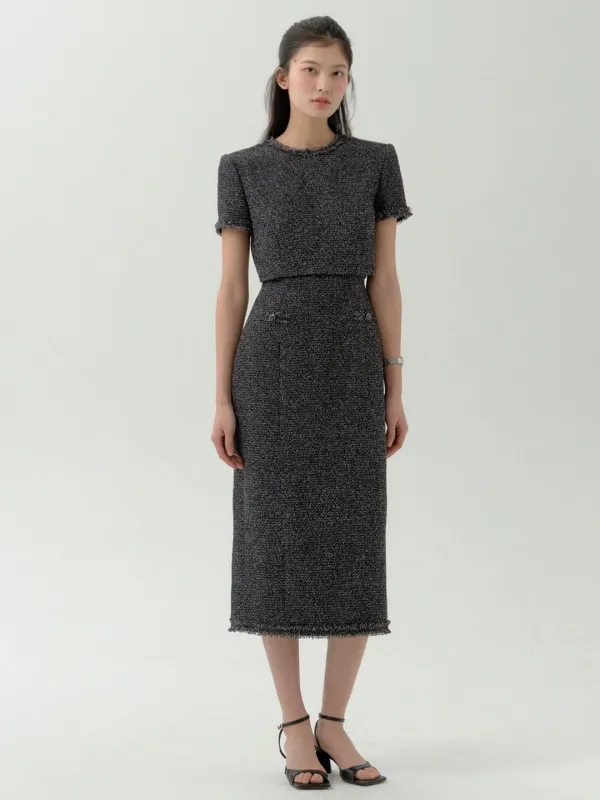 Midnight Overlay Dress[M,L 6/15 예약배송]