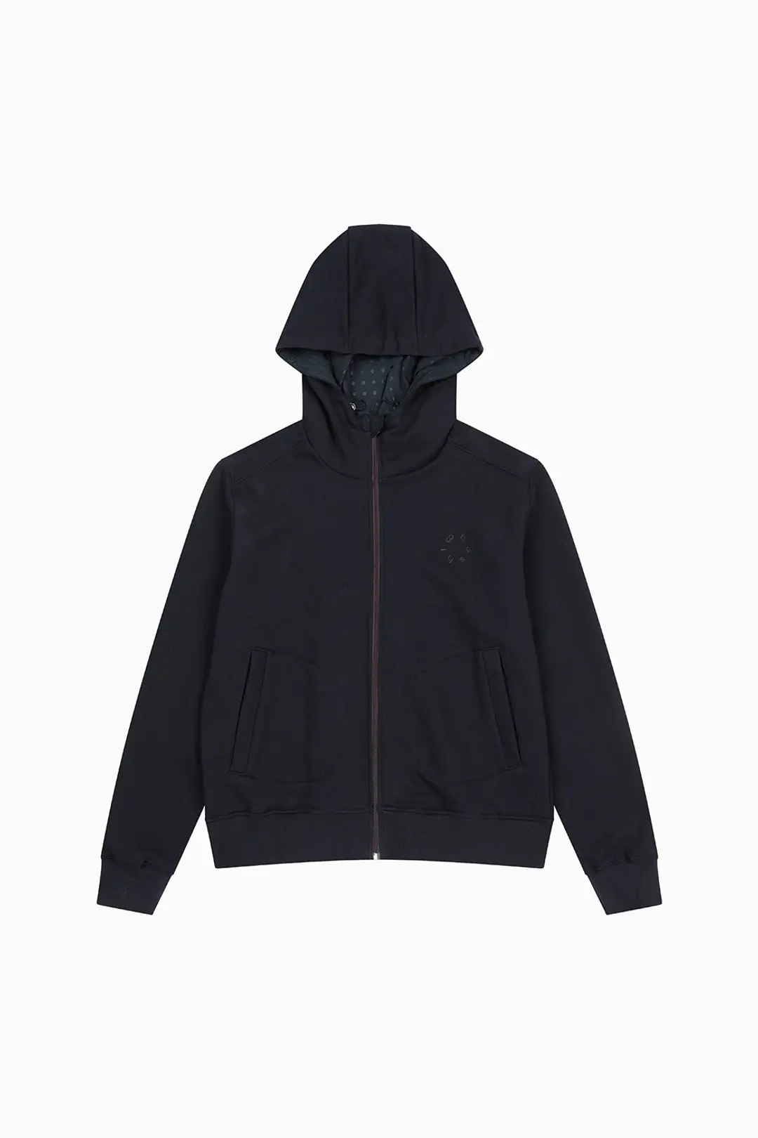 오헤시오 DOT HOODED ZIP-UP, NAVY 상품 이미지 3