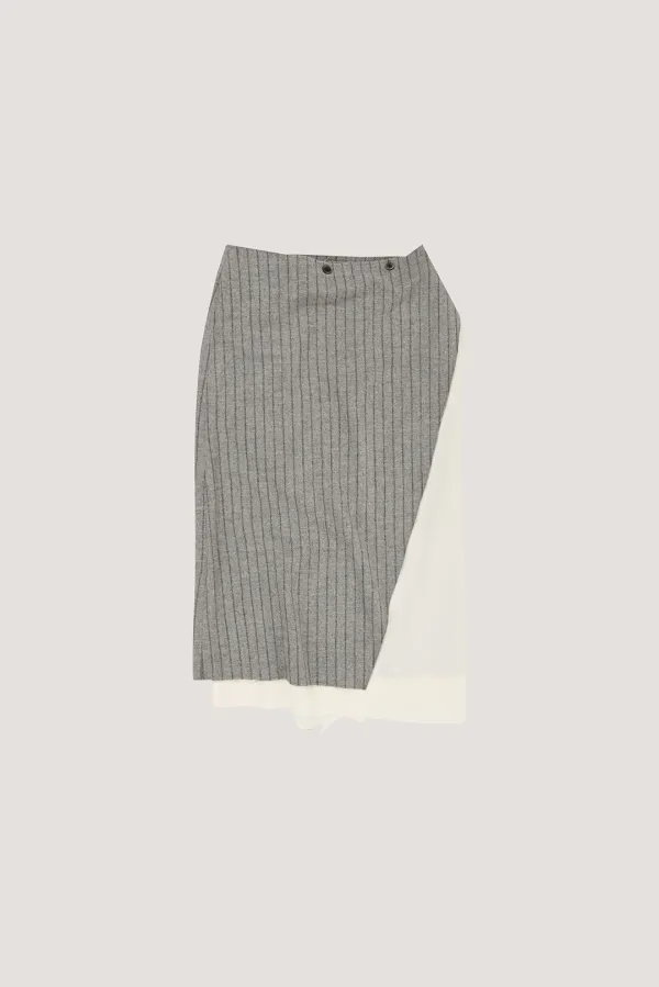 [예약배송] Bicolor Wrap Skirt