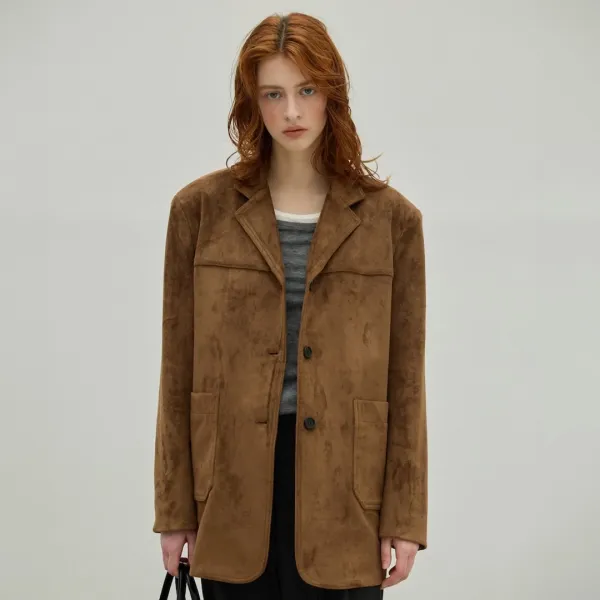 Suede Half Coat_2Color