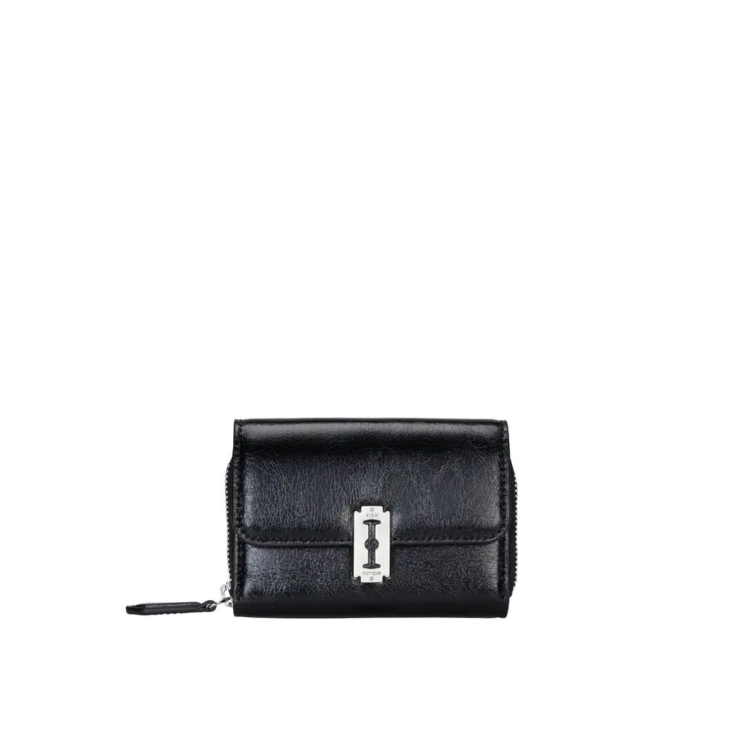 분크 [RENEWAL] Perfec Essence Zipper Card Wallet (퍼펙 에센스 지퍼 카드지갑) Black 상품 이미지 1