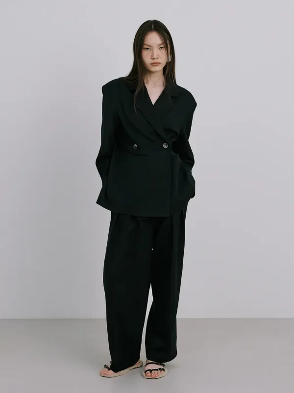 25 Wool 2-Way Jacket_Navy