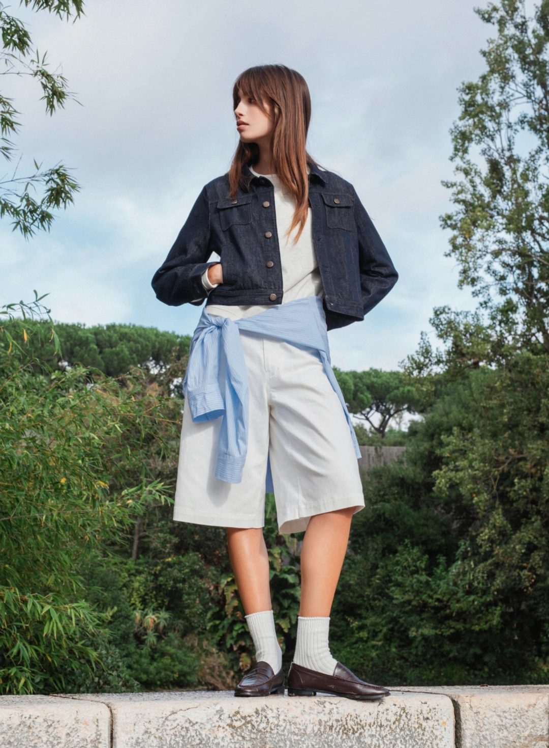 세터 (W) Classic Nonfade Denim Trucker Jacket - Indigo 상품 이미지 2