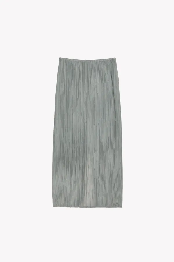 Eina Pleated Skirt (Ash Gray)