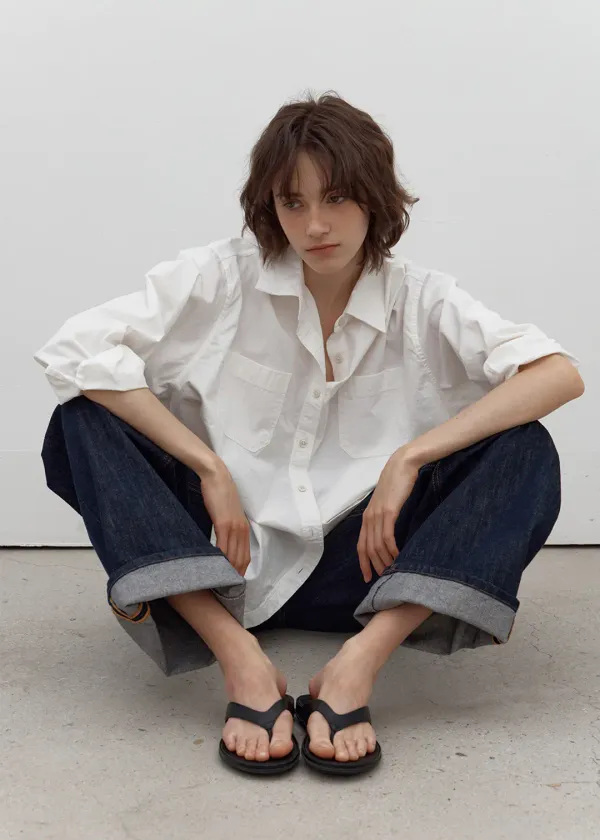 [29차] Vintage washing shirt (ivory)