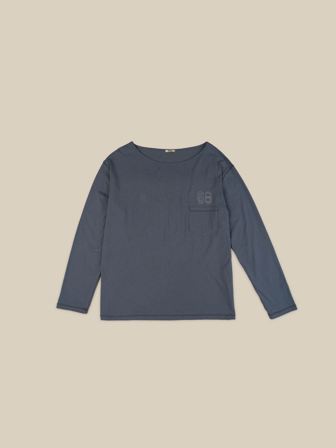 아우로 PATCHED POCKET OFF SHOULDER T [ JEAN ] 상품 이미지 1