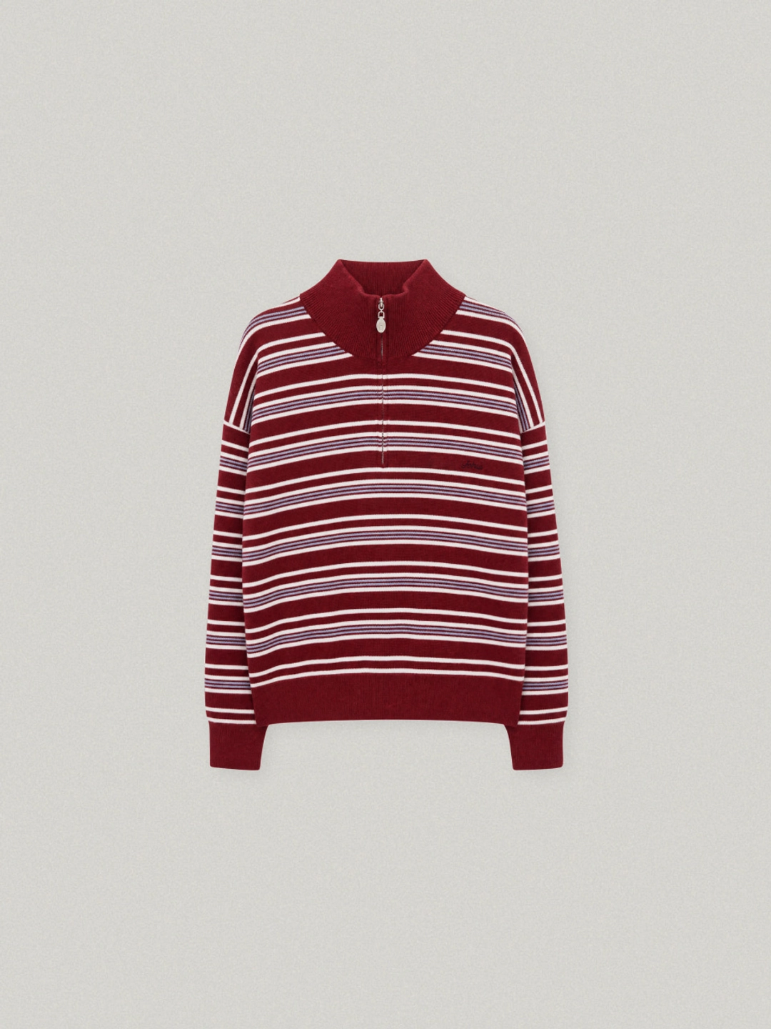 폴뉴아 HERITAGE HALF ZIP UP KNIT (WINE) 상품 이미지 1