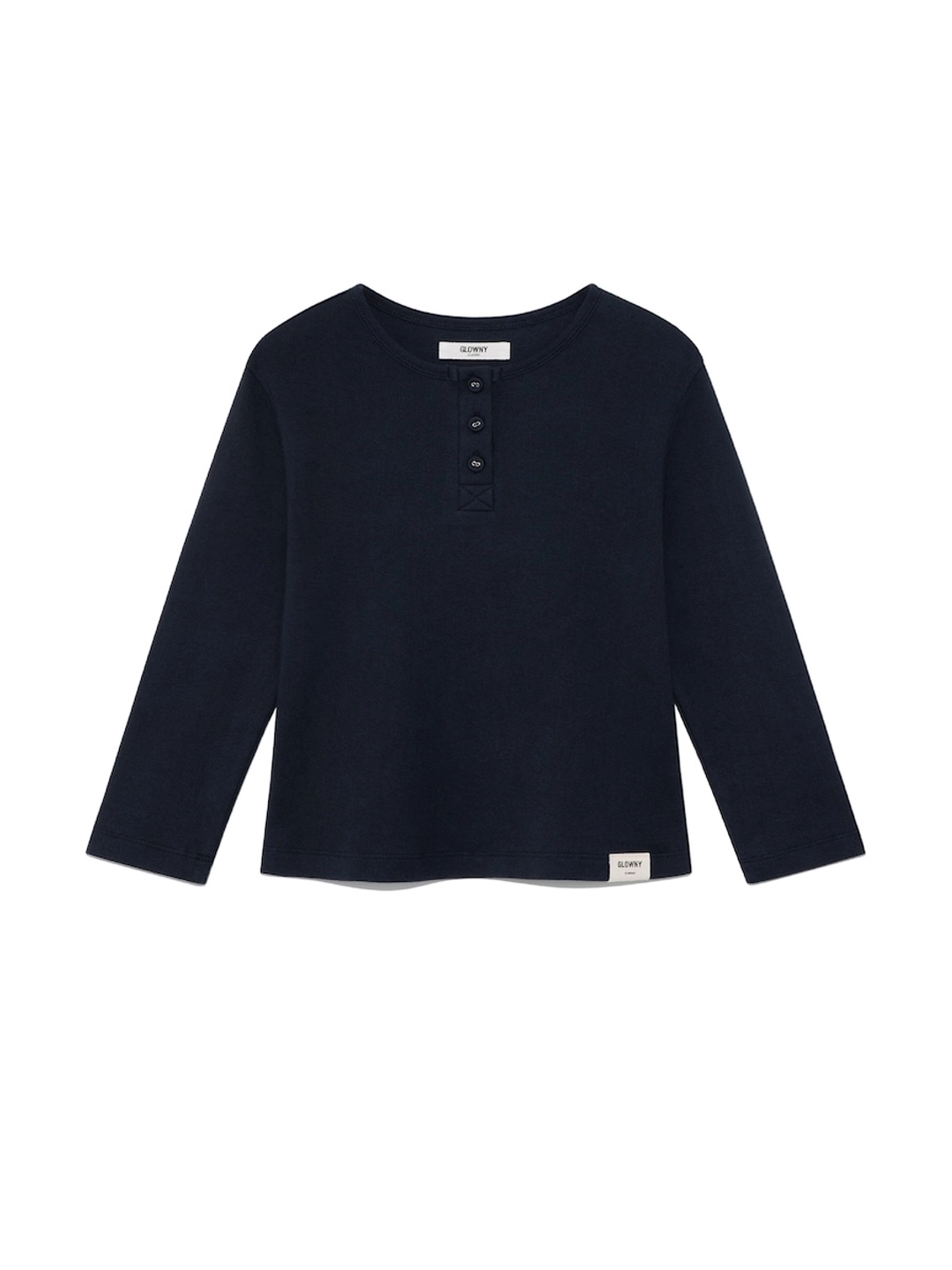 글로니 [8th] 3/4 BUTTON FLY TEE (NAVY) 상품 이미지 1
