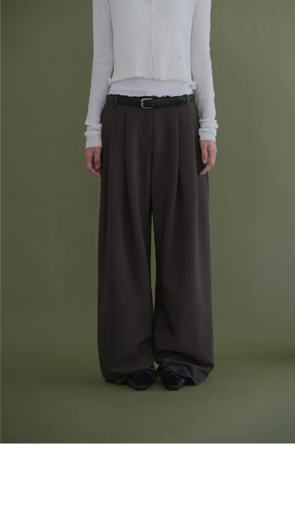 [45th 재입고] Gave Wool Slacks (Deep Brown)