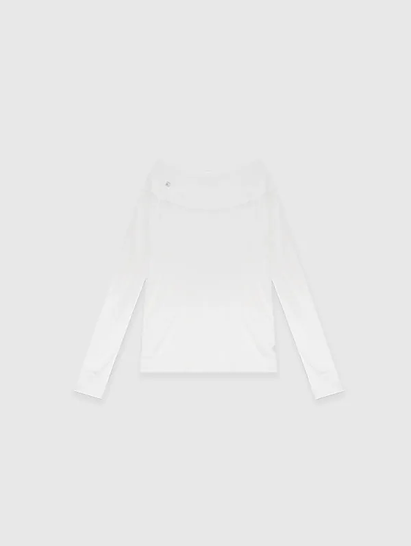 Viola Off Shoulder Knit (White)