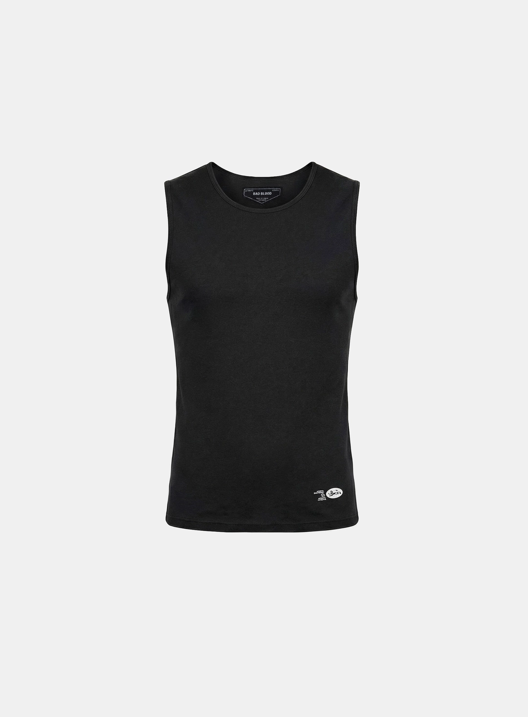배드블러드 [w-tnk26-015] BS Cotton Jersey Classic Tank - Black 상품 이미지 2