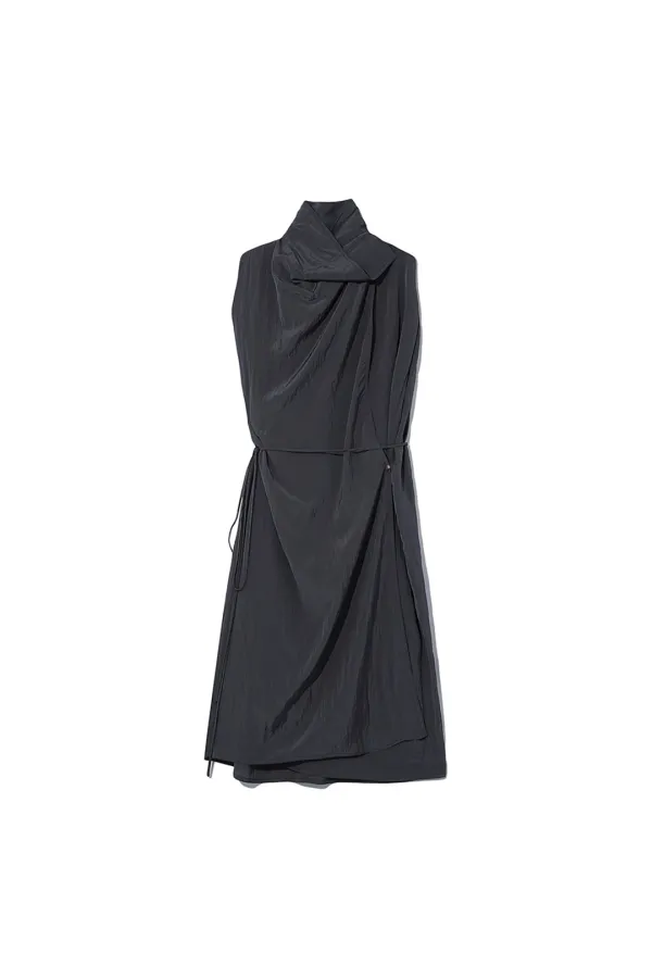 CELIA WRAP DRESS [GREY]