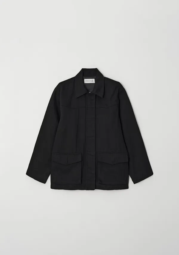 Cotton work Jacket (Black)