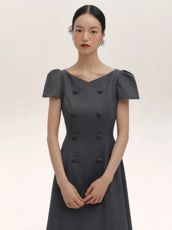 Double Button Dress(3color)
