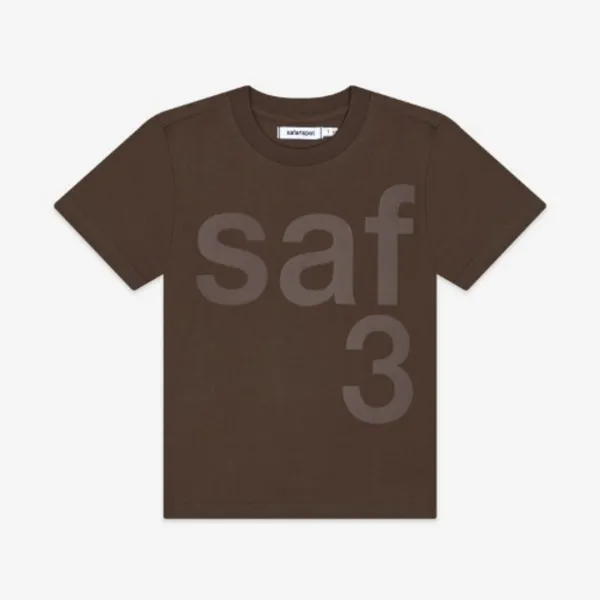 1/2 Basic Safari T-Shirt  (Brown)