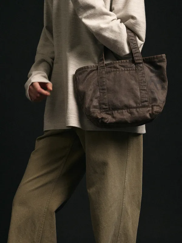 RAW 빈티지 토트 백_ash brown