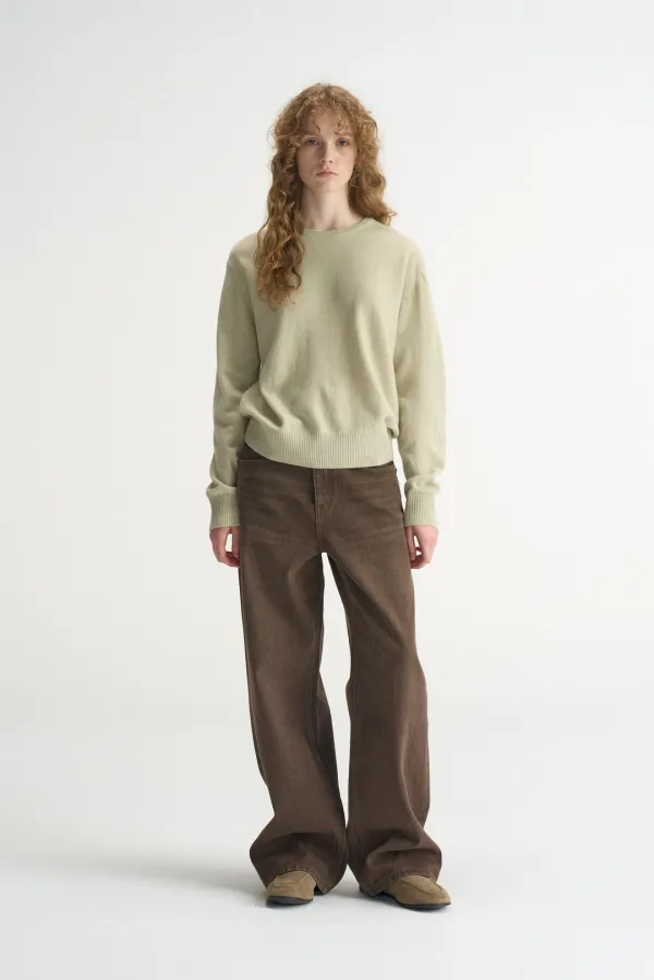 Classic Round Pullover_Sage