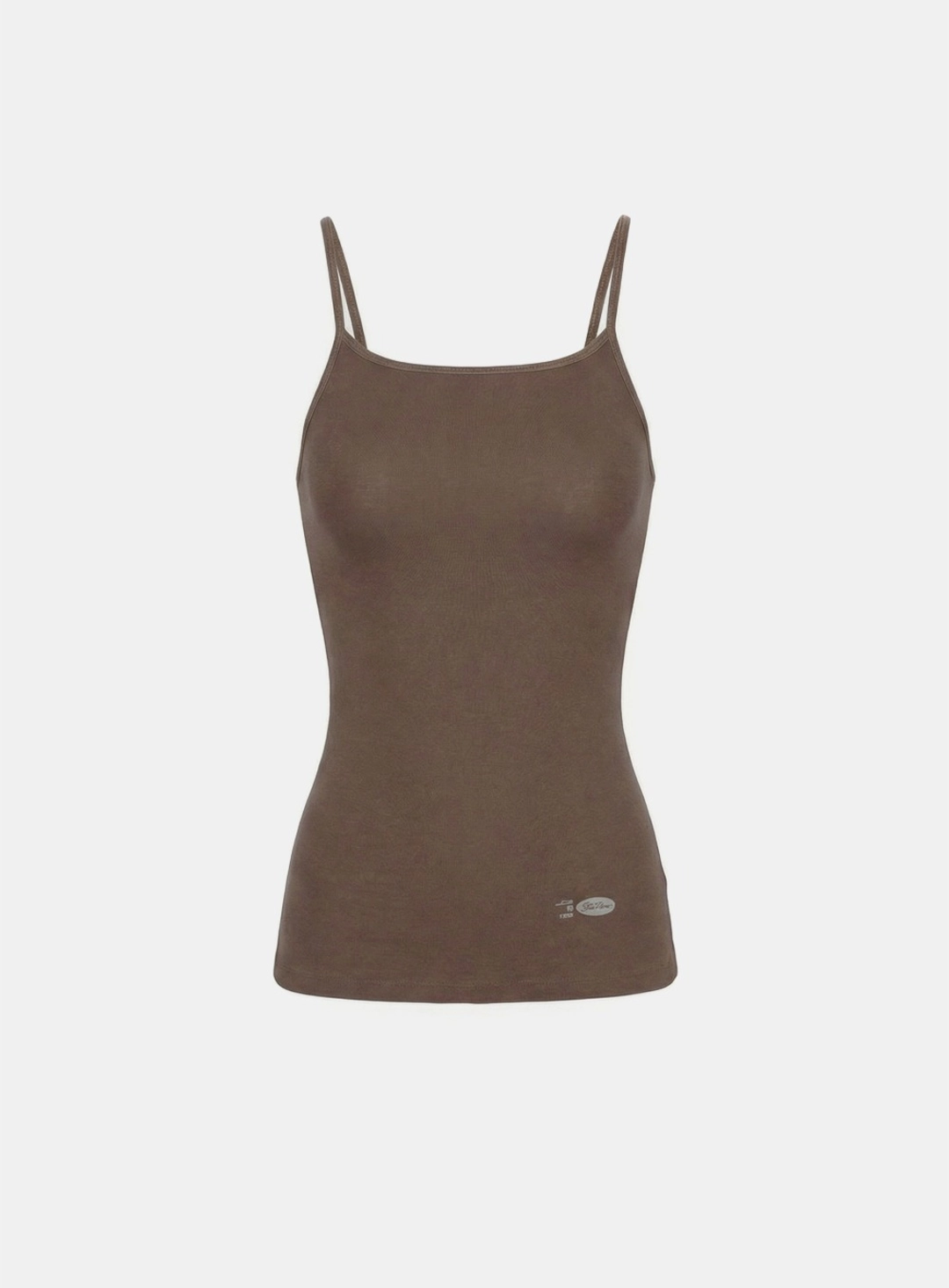 배드블러드 [w-tnk26-006] BS Cotton Jersey String Tank - Brown 상품 이미지 1