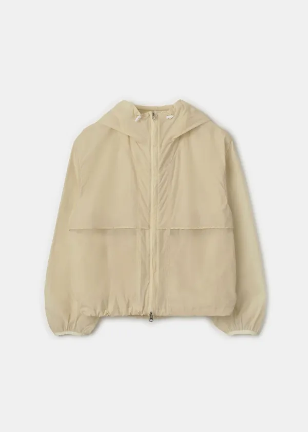Hooded Windbreaker(Light Yellow)