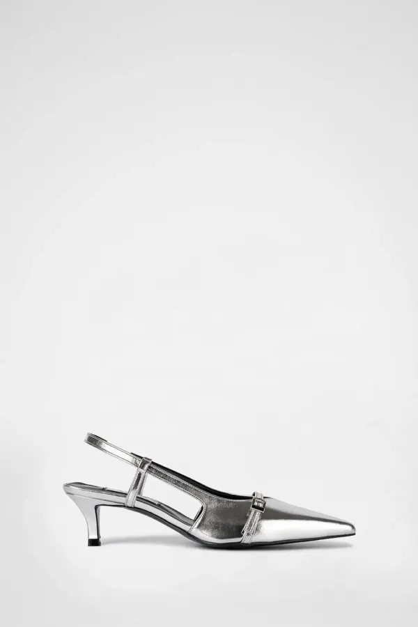 BELLA SLINGBACKS / SILVER