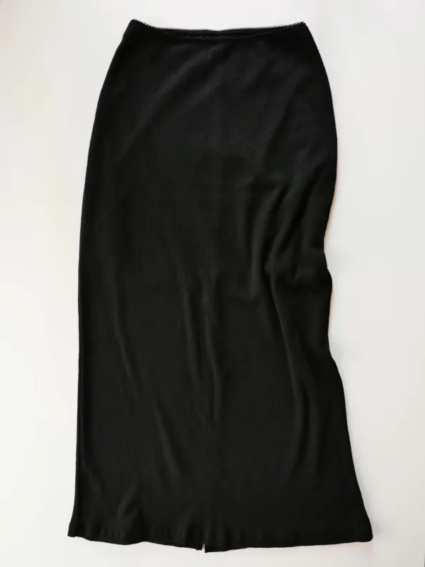 Filles Cotton Maxi Skirt (black)