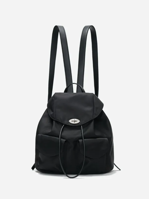 Classic Turn Lock Backpack Black