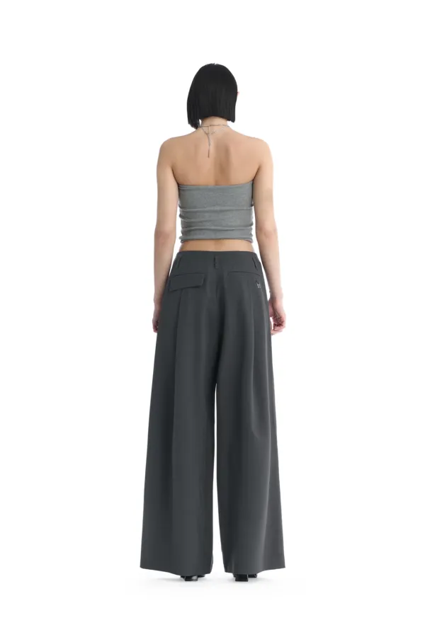 Essential Tube Top [ Melange Gray ]