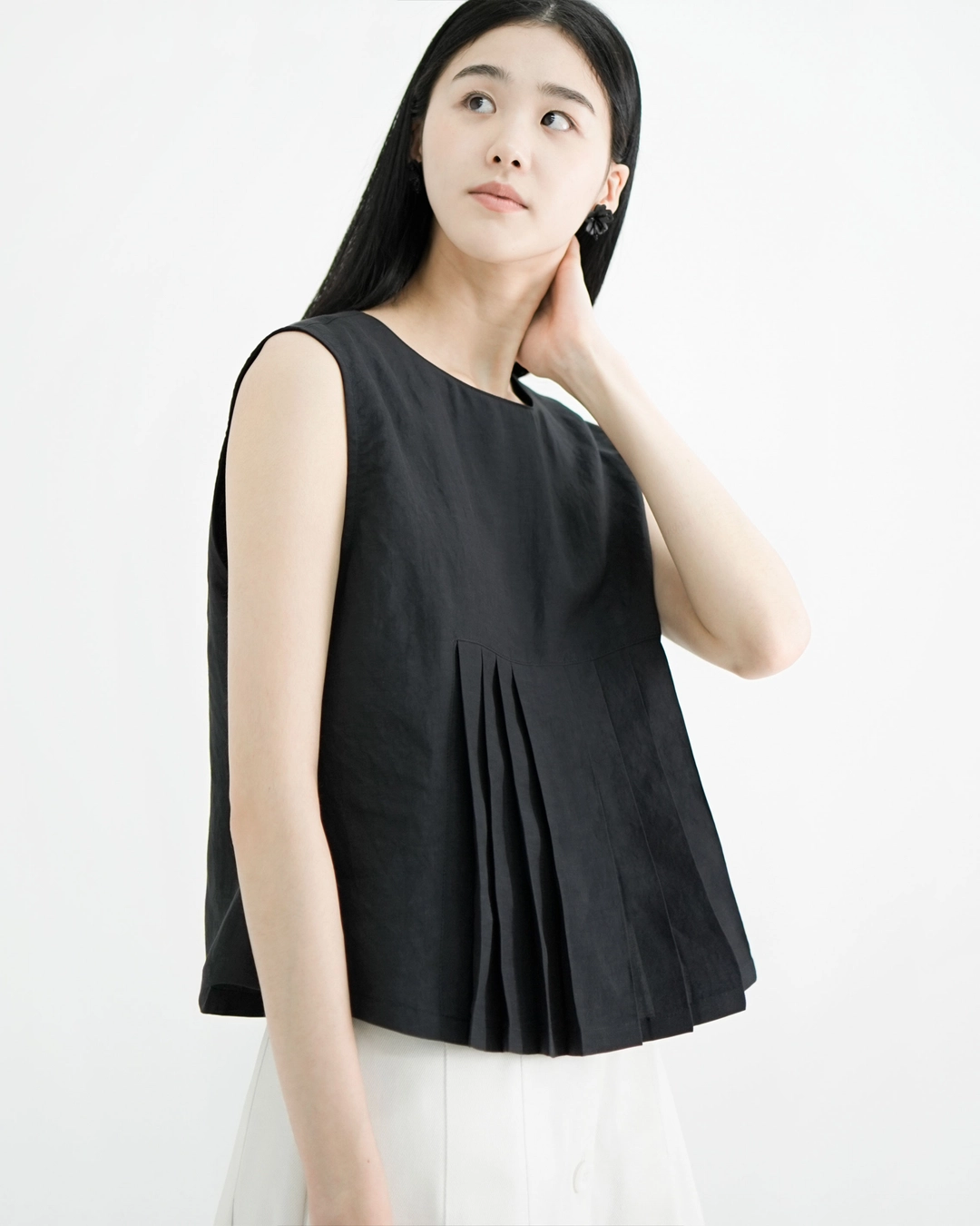 유노이아 lowell pleats vest (open, 단독 주문 시 선발송) 상품 이미지 2