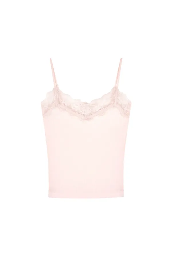 Cream donuts sleeveless (long.ver), Baby pink