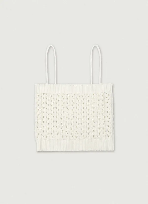 Shu Knit Bustier Top [ivory]