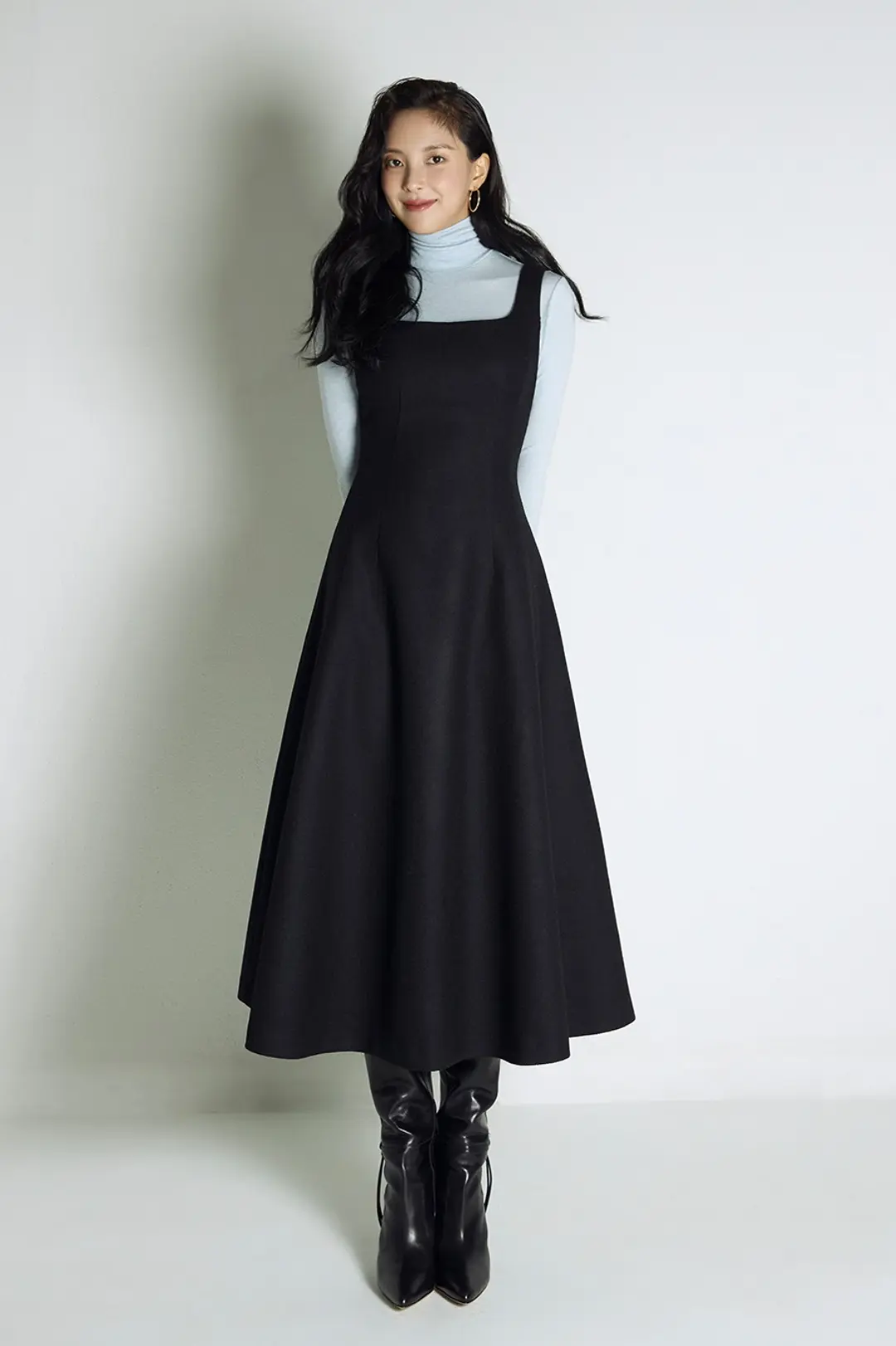 하나보 NO.9 DRESS - BLACK 상품 이미지 2