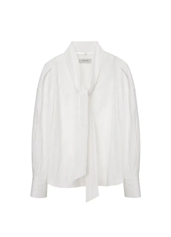 Tie Puff Sleeve Blouse SW4XB354-03