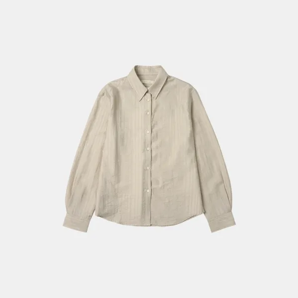 SITP5208 시스루 내추럴 ST 셔츠_Ash gray