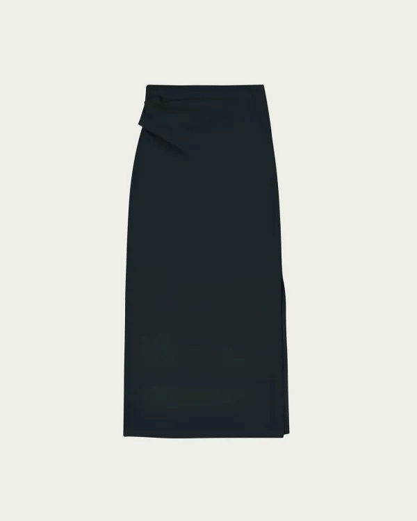 (2차) Riko Jersey Skirt - Navy
