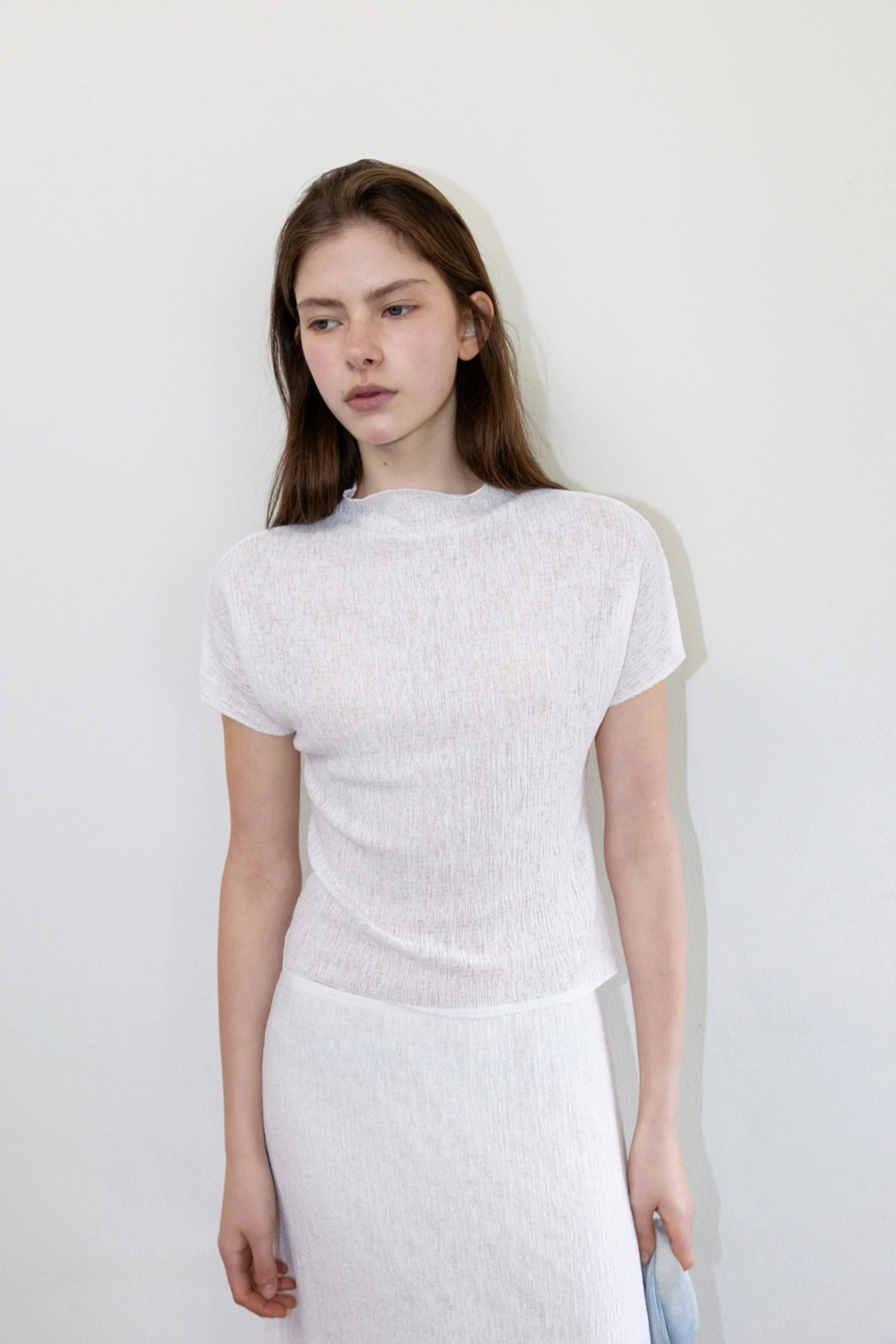 더릴 [3rd] Wavy Linen Tee_Ivory 상품 이미지 2