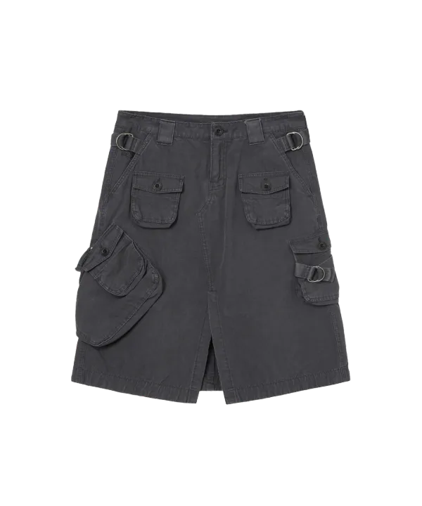 [9/30 예약발송] UTILITY WORK SKIRT [CHARCOAL]