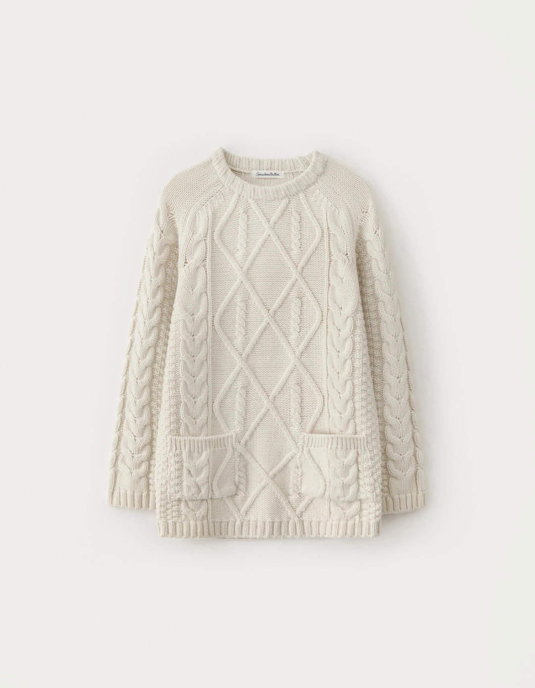 썸웨어버터 Posy Cable Wool Knit - Ivory 상품 이미지 3