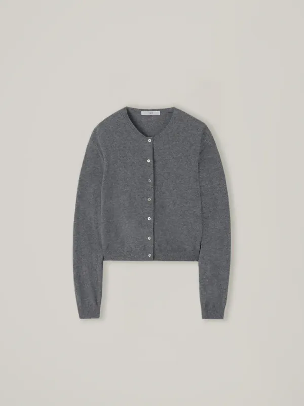 Bonnie cashmere knit cardigan - Gray