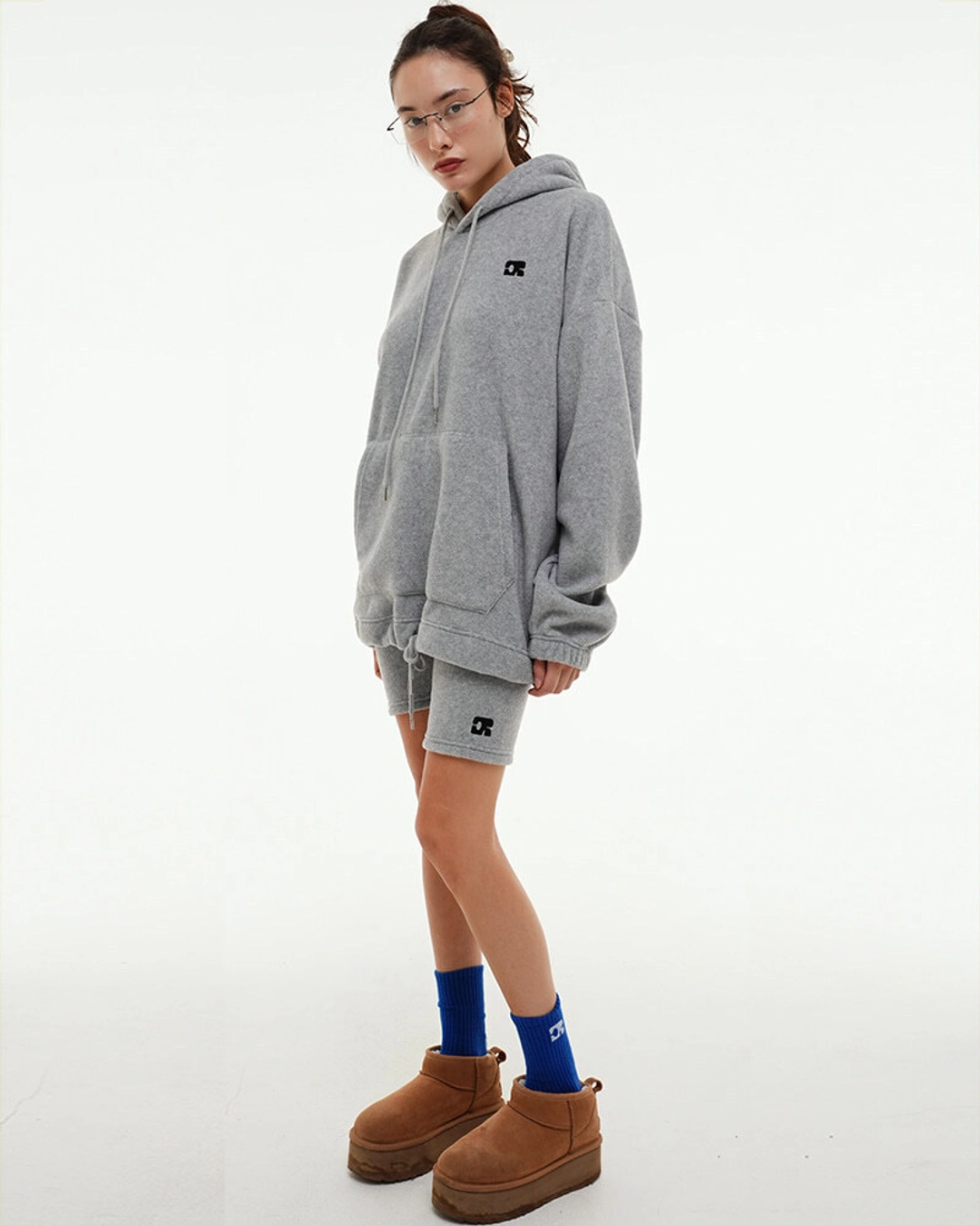 센토르 CENTAUR FLEECE BIKER SHORTS_DARK GREY 상품 이미지 2